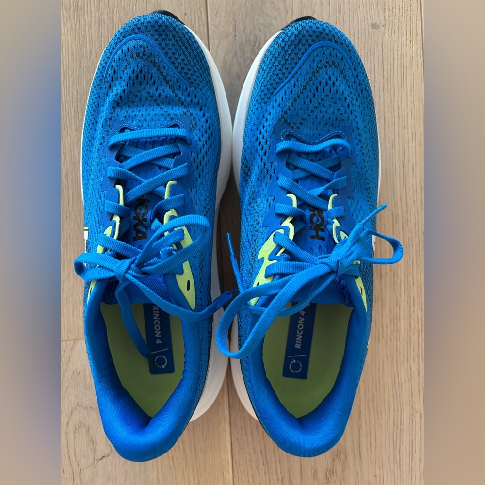 Men’s HOKA One One, Rincon 4, SZ 7.5D, Color:  Electric Cobalt/Varsity Navy